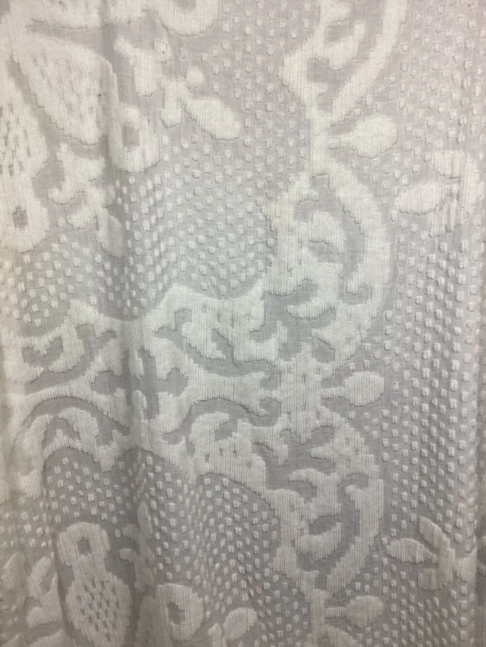 Vintage White Comforter Cover Swiss Dot Fringe